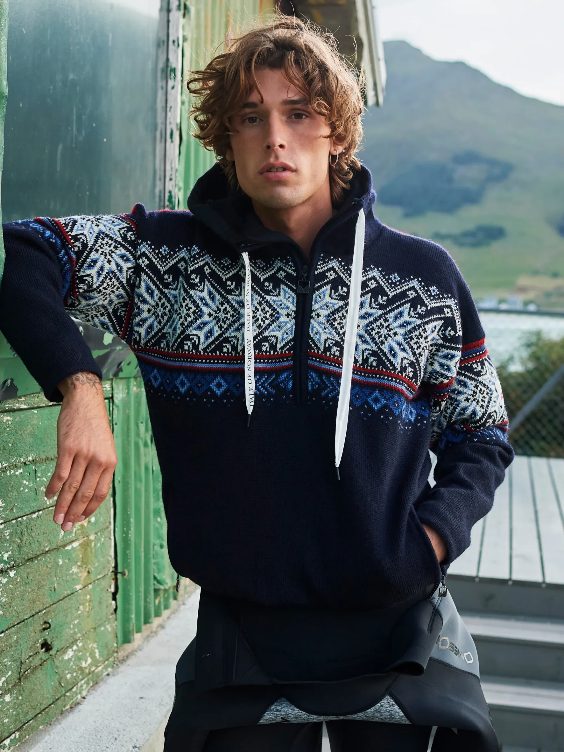 Men Dale of Norway Vail Weatherproof Men's Norwegian Wool Hoodie